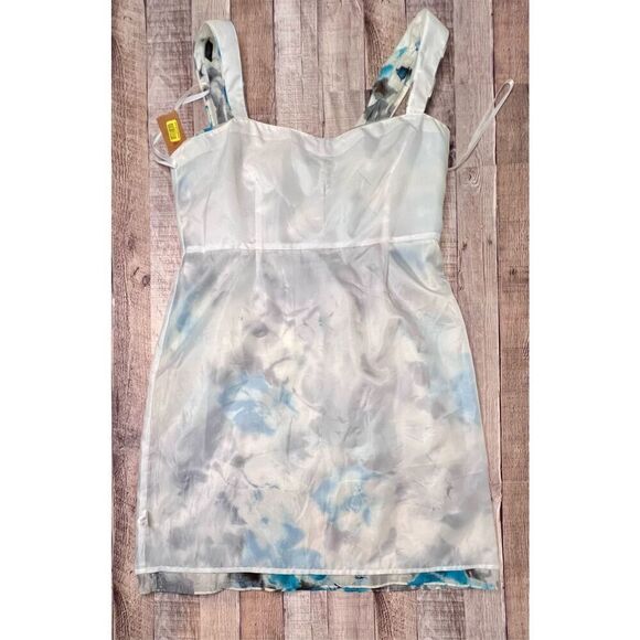 Cremieux Taylor Blue White Floral Sleeveless Dress sz 14 Retails‎ $139 NWT - Picture 10 of 14
